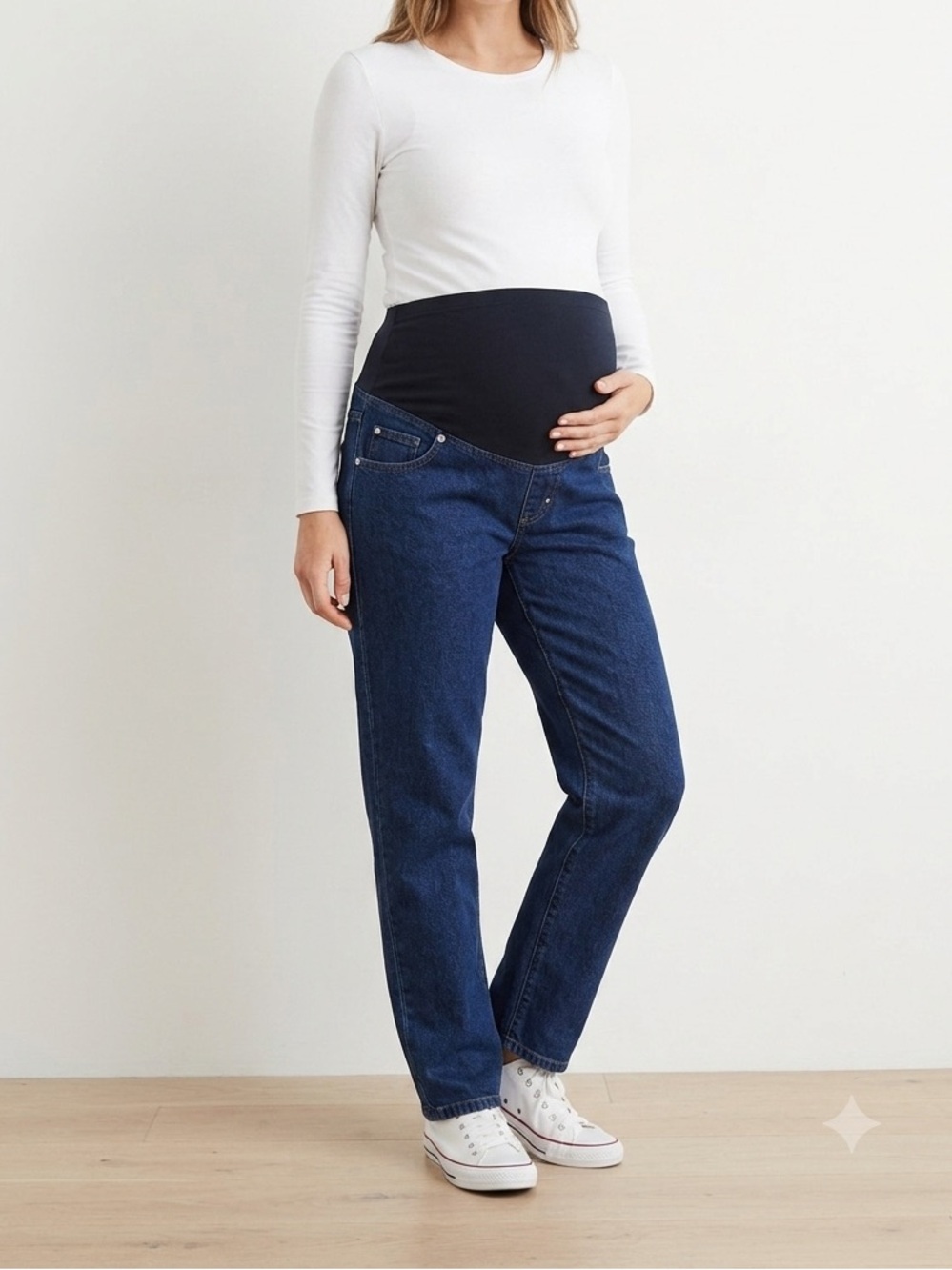 Maternity Dark Blue Denim Jeans
